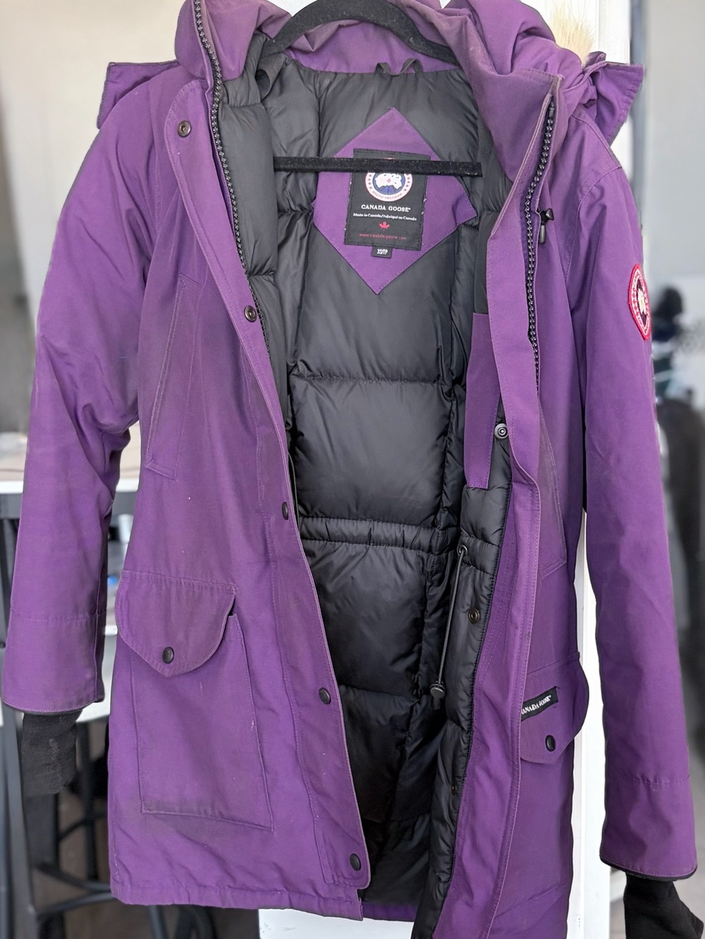 Canada Goose Purple Women's Parka Jacket